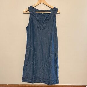 J. Jill Chambray Sleeveless dress